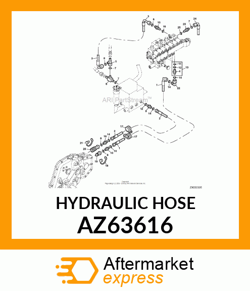 HYDRAULIC HOSE AZ63616