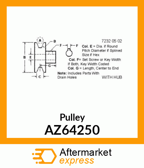 Pulley AZ64250