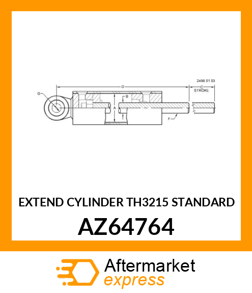 EXTEND CYLINDER TH3215 (STANDARD) AZ64764