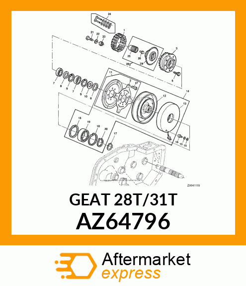 Chain Sprocket AZ64796