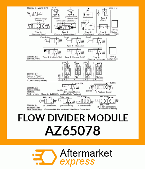 FLOW DIVIDER MODULE AZ65078