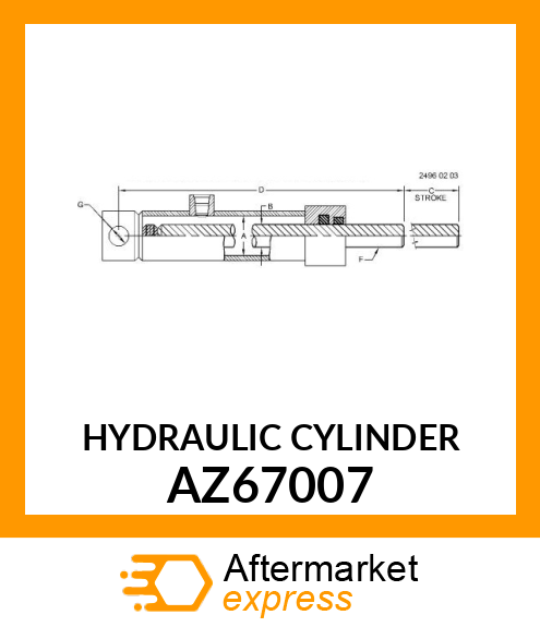 Hydraulic Cylinder AZ67007