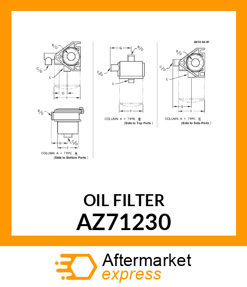 Oil Filter AZ71230