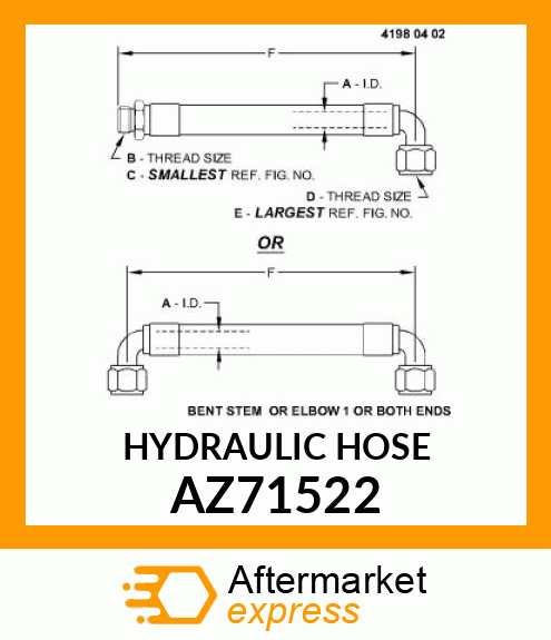 HYDRAULIC HOSE AZ71522