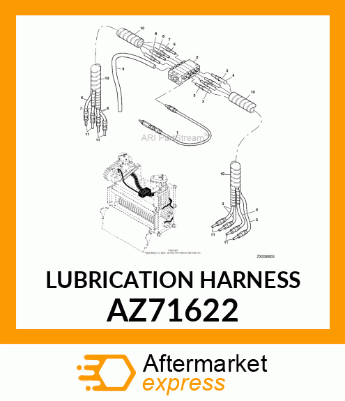 LUBRICATION HARNESS AZ71622