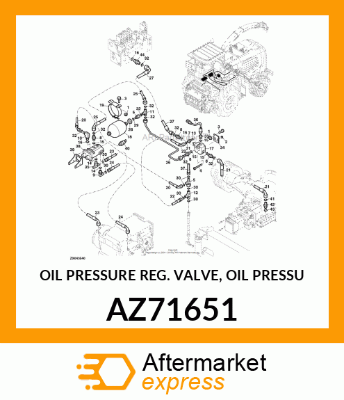 OIL PRESSURE REG. VALVE, OIL PRESSU AZ71651