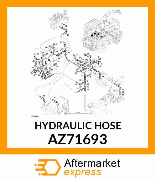 HYDRAULIC HOSE AZ71693
