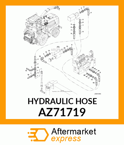 HYDRAULIC HOSE AZ71719