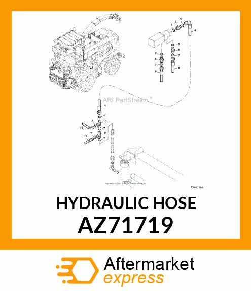HYDRAULIC HOSE AZ71719