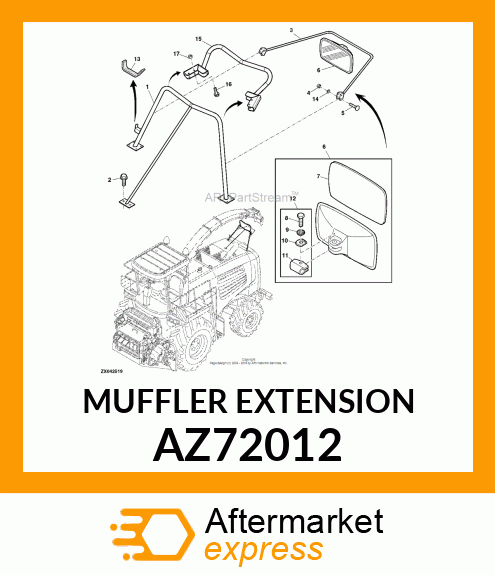 MUFFLER EXTENSION AZ72012