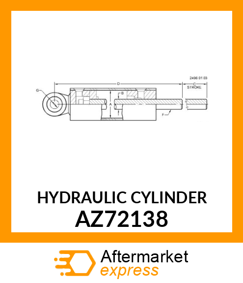 HYDRAULIC CYLINDER AZ72138