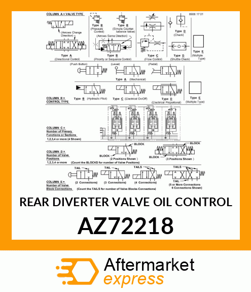 REAR DIVERTER VALVE OIL CONTROL AZ72218