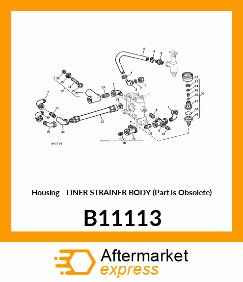 Housing - LINER STRAINER BODY (Part is Obsolete) B11113