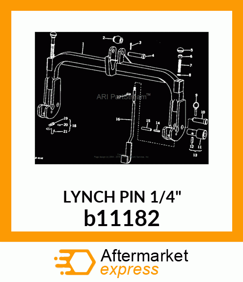 LYNCH PIN 1/4" b11182