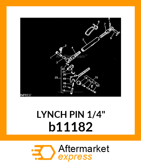 LYNCH PIN 1/4" b11182