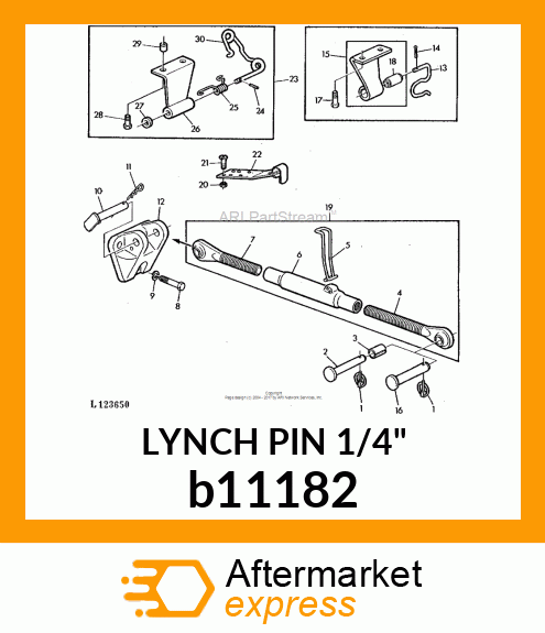 LYNCH PIN 1/4" b11182