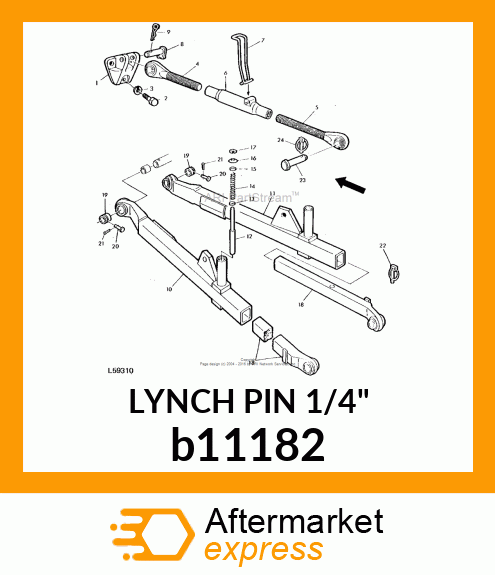 LYNCH PIN 1/4" b11182