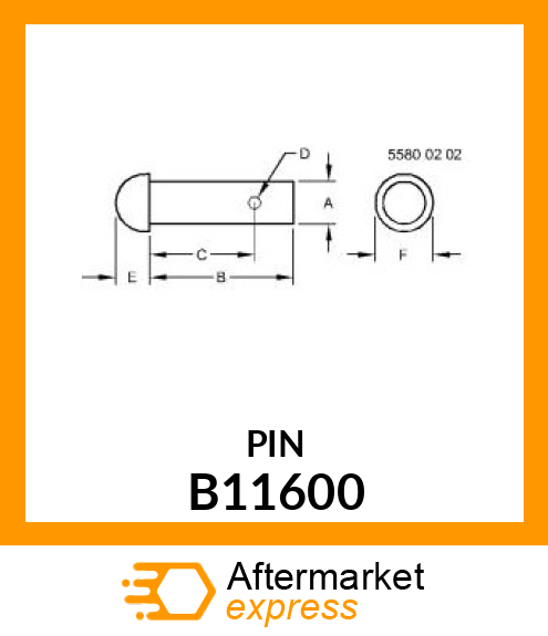 PIN B11600