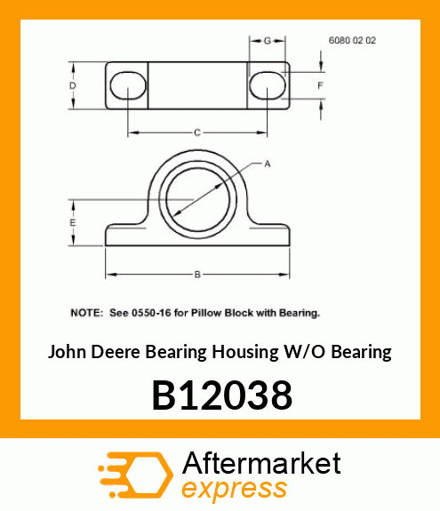 ANTI FRICTION BEARING HOUSING B12038