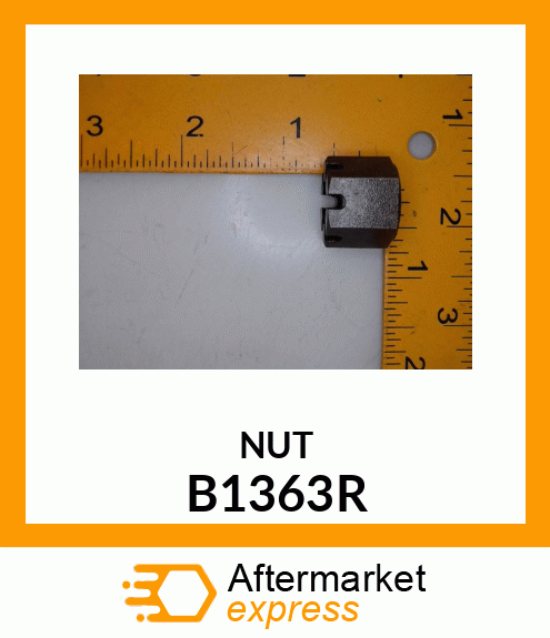 NUT, SPECIAL SLOTTED B1363R
