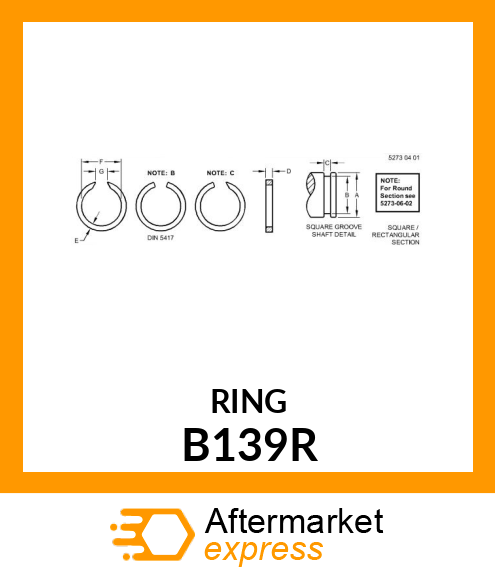 RING,SNAP B139R