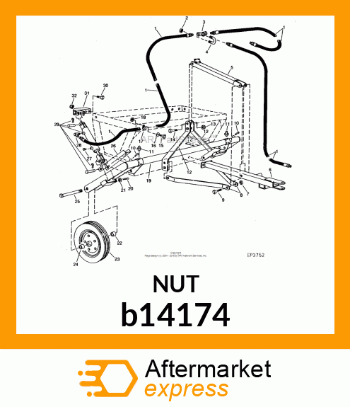 NUT, LOCK b14174