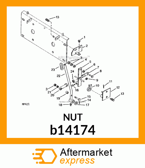 NUT, LOCK b14174