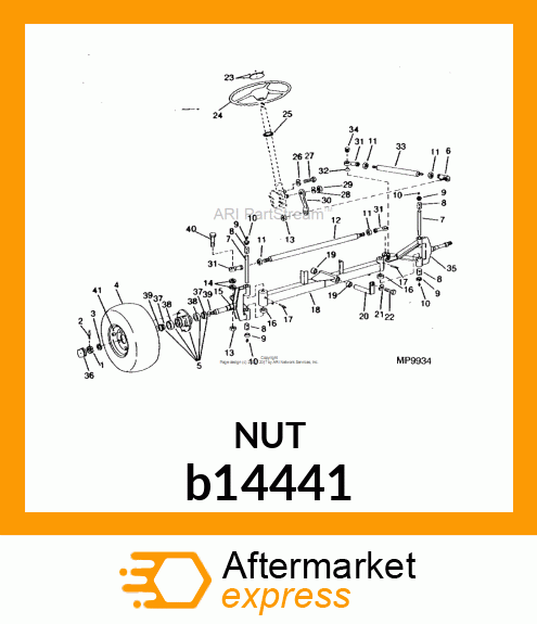 LOCK NUT, HEX LOCK NUT PURCH b14441