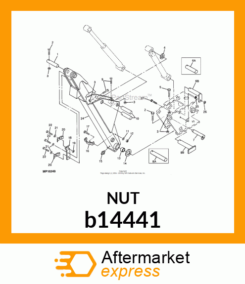 LOCK NUT, HEX LOCK NUT PURCH b14441