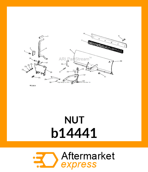 LOCK NUT, HEX LOCK NUT PURCH b14441