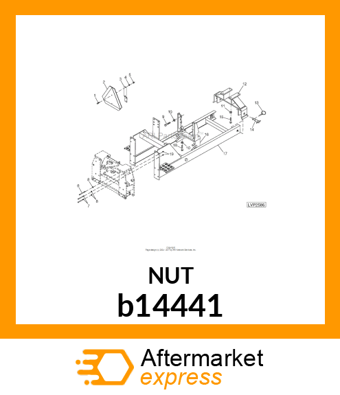 LOCK NUT, HEX LOCK NUT PURCH b14441