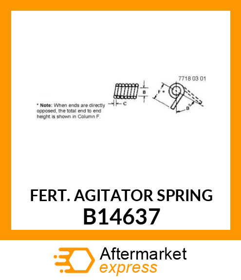 FERT. AGITATOR SPRING B14637