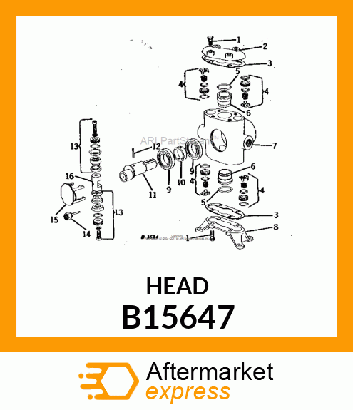 Lower Cylinder Head B15647