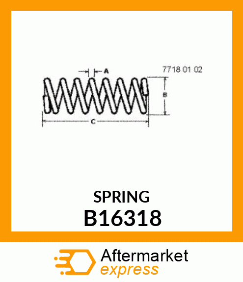 COMPRESSION SPRING,PAINTED B16318