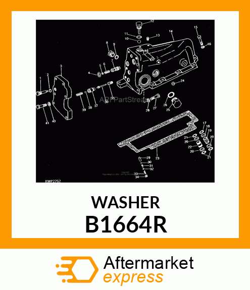 WASHER,PLATED B1664R