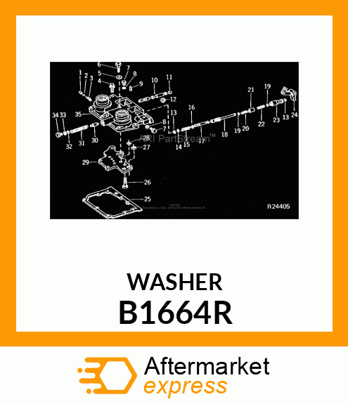 WASHER,PLATED B1664R