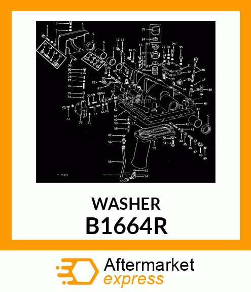 WASHER,PLATED B1664R