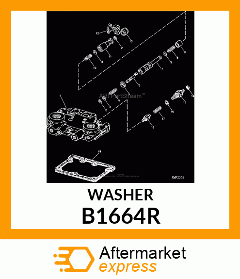 WASHER,PLATED B1664R