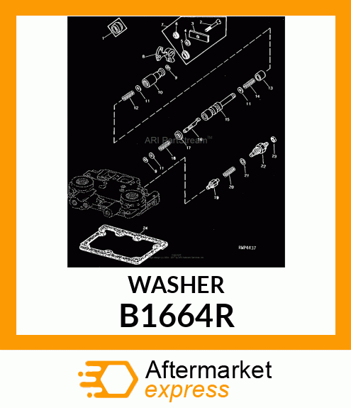 WASHER,PLATED B1664R