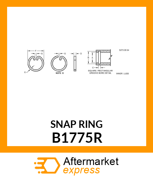 RING,SNAP B1775R