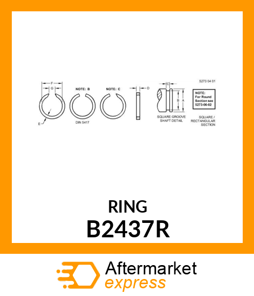 RING,SNAP B2437R