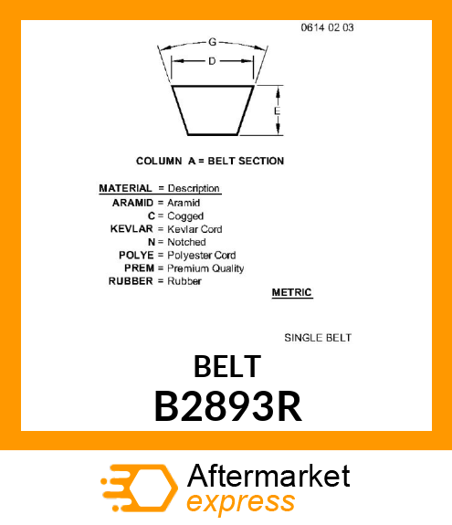 Belt B2893R