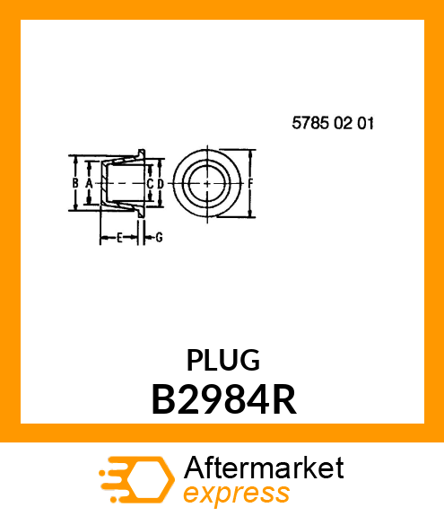 PLUG,CAP B2984R