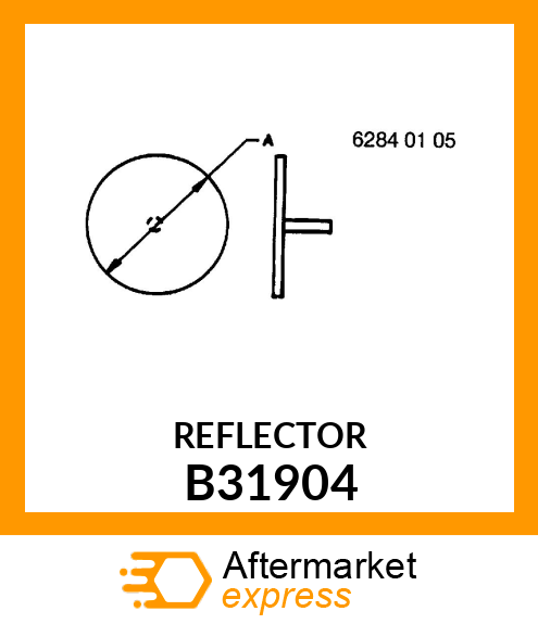 AMBER REFLECTOR B31904