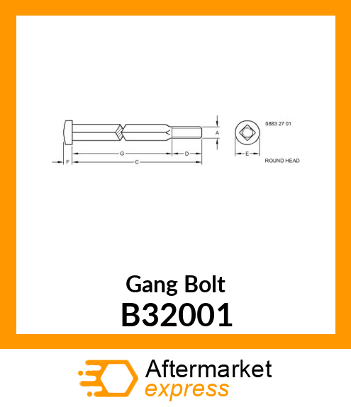 Gang Bolt B32001