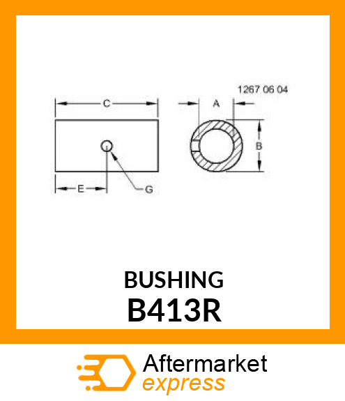 BUSHING,PISTON PIN B413R