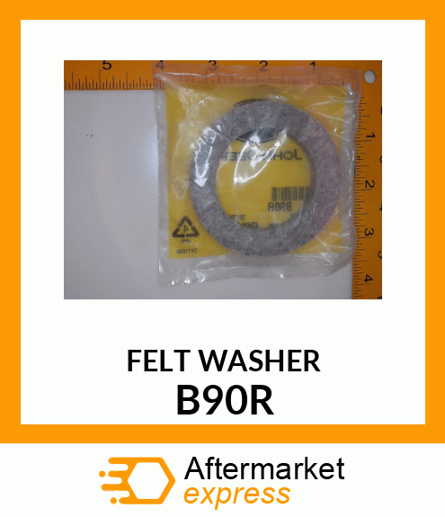 WASHER, FELT, GREASED B90R