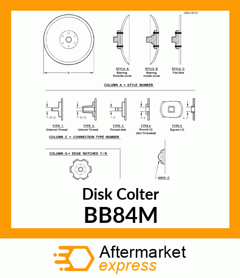 Disk Colter BB84M