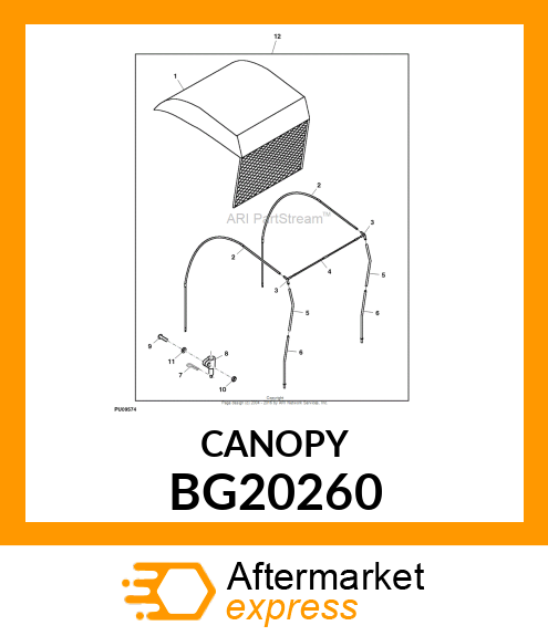 Canopy - CANOPY, CARGO MOUNT BG20260