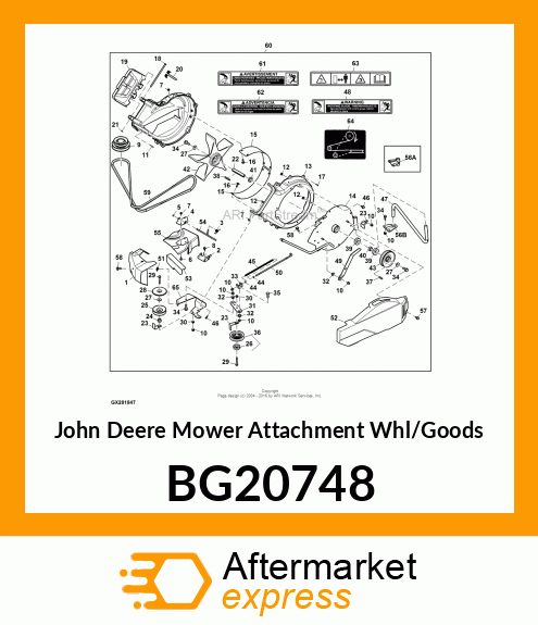 MOWER ATTACHMENT WHL/GOODS, POWERFL BG20748